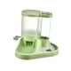 thumbnail image 4 of Juego de dispensador de agua y comida para mascotas integrado y práctico para alimentar a su gato. verde, 4 of 9