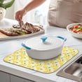 thumbnail image 2 of Fresh Spring Lemon Drying Mat 3-Layer Super Absorbent Microfiber Counter Protector, 2 of 5