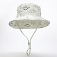 thumbnail image 4 of Gibobby Baby Sun Hat UPF 50+ Sun Protective Toddler Bucket Hat Cartoon Print Wide Brim Summer Outdoor Play Beach Hat for Boys Girls 12-18 Months 1T 2T 3T 4T 5T 6T(6-12 Months,Beige), 4 of 4