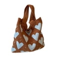 thumbnail image 4 of Bolso de hombro para mujer, bolso de playa, bolso de compras, elegante bolso de mano para mujer Marrón, 4 of 9
