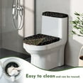 thumbnail image 4 of SEANATIVE 2 Piece Toilet Lid Cover and Toilet Tank Lid Cover Soft Toilet Cover Home Decorations Toilet Seat Cover Universal Fits Most Tank and Lid, Christmas Lights, 4 of 7