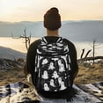 thumbnail image 6 of Backpack Cooler lunch bag 36 Can Capacity Insulated Bag for Camping, Beach, Hiking & Travel Ghosts Pattern, 6 of 7