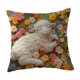 thumbnail image 2 of CaiYueKe Easter Rabbit Floral Pillow Cover - Sofa Cushion Case Home Decor Throw Pillow for Living Room Couch Bedroom Outdoor Indoor Decorative Accent Spring Holiday Farmhouse Decor, 2 of 8