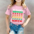 thumbnail image 2 of MEZZALL T-Shirt pour Filles Tout-Petits Imprimé Floral Col Rond Manches Courtes T-Shirt Décontracté Confortable, 10-11 Ans, 2 of 6