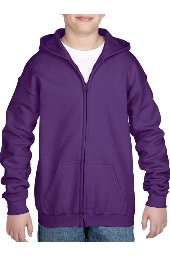 Kid's Heavy Blend Full Zip Hooded Sweatshirt