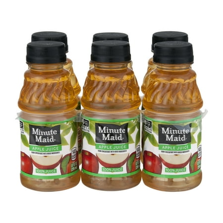 Minute Maid 100% Fruit Juice, Apple, 10 Fl Oz, 6 Count