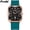 Green, variant on Unisex quartz watch, new men's watch with silicone strap, square quartz watch, women's watch, fashionable waterproof ladies' watch, trendy business wristwatch for both men and women