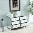 thumbnail image 4 of Elegant Decor Dresser 6 drawers 48in. W x 18in. Din. x 32in. H in antique silver paint, 4 of 13