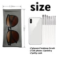 thumbnail image 3 of PU Eyeglass Case Glasses Case Sunglasses Pouch Portable Soft Eyeglass Storage Organizer for Men Women Students Workers, 3 of 5