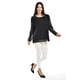 thumbnail image 4 of Blusa de mangas con relieve Roman Fashion Juvenil 5107 Negro, 4 of 5
