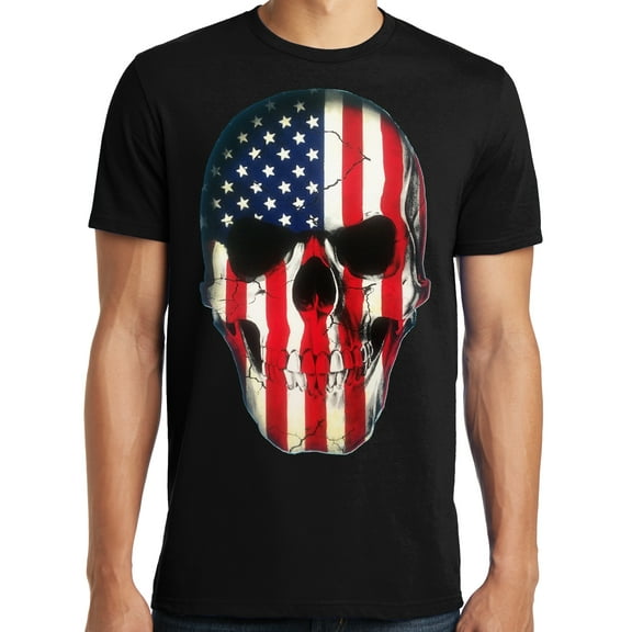 Big and Tall Patriotic Flag Skull