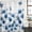 Blue Ivory, variant on Navy Blue Floral Shower Curtain Set - 72" x 78" Washable Bathtub Curtain with 12 Hooks, Spring Flowers Butterflies Wooden Waterproof Fabric Stall Shower Curtains for Bathroom/Bathtub Décor
