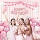 thumbnail image 5 of Globos Rosas y Blancos, 60 Unidades, 12 Pulgadas, Confeti Rosa y para Decoración de Fiesta de Cumpleaños de Despedida de Soltera Estilo Bohemio., 5 of 5