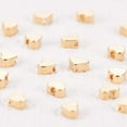 thumbnail image 4 of 20 PCS 18K Gold Plated Spacer Beads Metal Beads for DIY Jewelry Making Findings and Other Craft Work - 4.5x5x2.5mm Heart Shape Gold, 4 of 9