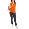 thumbnail image 3 of Wonder Nation Junior Girls' School Uniform Short Sleeve Interlock Polo, 3 of 5