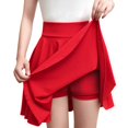 thumbnail image 3 of YUEJUIR Womens Skorts Women Fashion High Waist Solid Mini Pencil Skirt Hip Slim Short Skirt Plus Size Skort Black Shorts Women (Red,XXXXL), 3 of 5