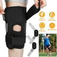 thumbnail image 4 of Hinged Knee Brace for Knee Protect Teqhome Knee Support with Side Stabilizers for Men and Women Patella Knee Brace for Running Working Recovery of Injured Knee Black (2XL), 4 of 12