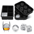 thumbnail image 1 of Bandejas de cubitos de hielo de silicona (juego de 2) molde de bola de hielo de whisky, bandeja cuadrada de cubitos de hielo grande para cócteles y bourbon Vhermosa CPB-DE-LYY1301, 1 of 5