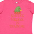 thumbnail image 4 of Inktastic Santa's Helper in Training Christmas Elf Hat Boys or Girls Toddler T-Shirt, 4 of 5