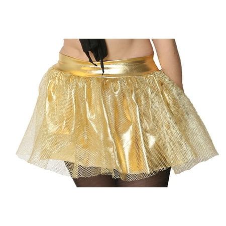 Adult size Gold 2 Layer Tutu - Golden Rave Wear - Winter Wonderland - 2
