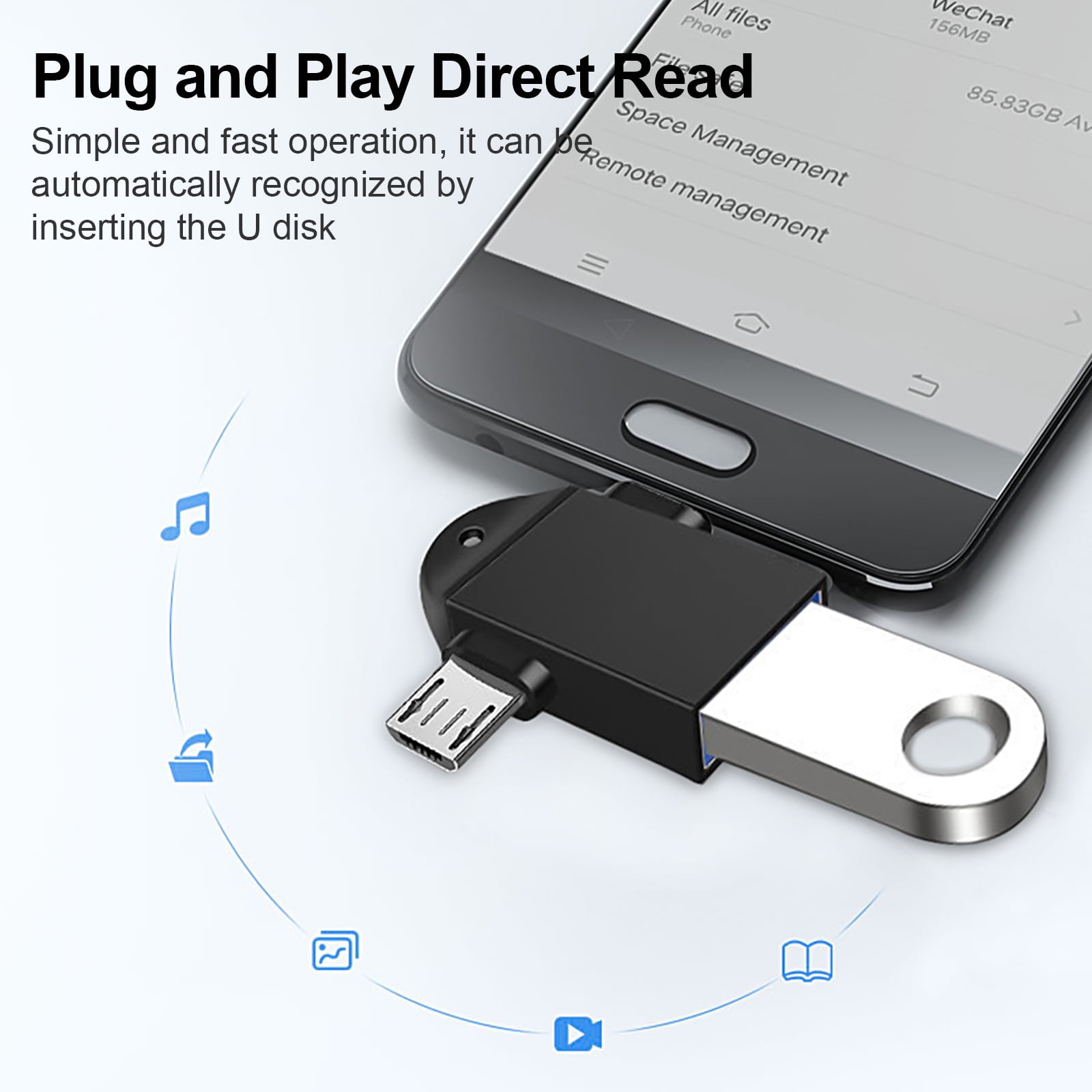 Micro USB to USB OTG Adapter Cable CNE94281