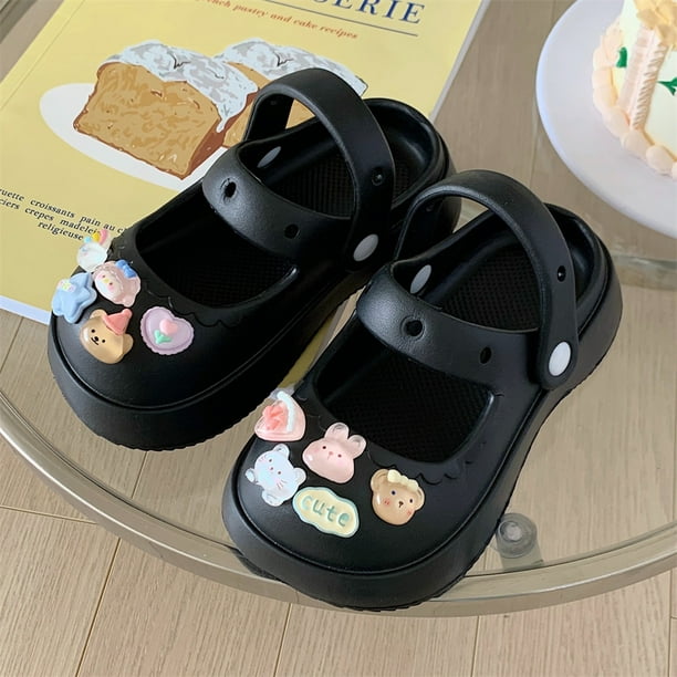 Sandalias para niños, lindas y con dibujos animados, zapatos de jardín para niños y niñas, zapatillas de verano de moda y ropa de abrigo para niñas