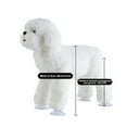 thumbnail image 2 of Stuffed Animal, Realistic Dog Plush, Lifelike Stuffed Animal,Companion Pet, Fluffy Stuffed Puppy Dog Toys for Gift Home Decoration Easter, Thanksgiving, Christmas, New Year's Gifts (White,Medium), 2 of 4