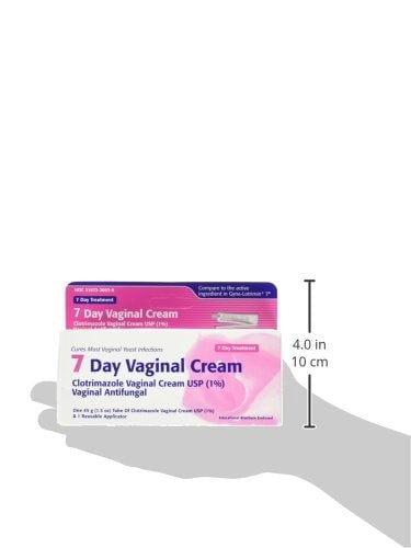 Taro Clotrimazole 7 Vaginal Antifungal Cream USP Reusable Applicator 45g, 2-Pack
