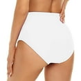 thumbnail image 6 of THDHVS Bikini Bottoms,Swim Shorts Women,Solid Color Swim Shorts StretchComfortable for Beach or Swimming White, 6 of 6