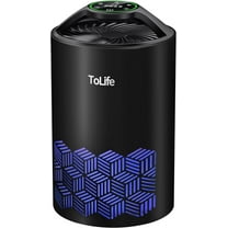 ToLife Air Purifiers for Home - HEPA Filter Air Cleaner for Pet Hair, Allergies, 99.97% Smokers, Dust, Pollen, Odor Eliminators for Bedroom up to 215 Sq.ft - Black
