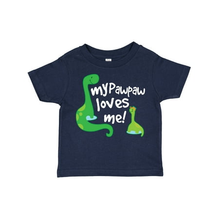 

Inktastic My PawPaw Grandpa Loves Me Dinosaur Gift Toddler Boy Girl T-Shirt