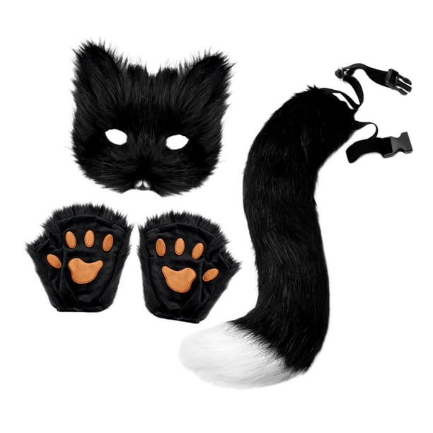 Disfraz de cosplay de animales, accesorios de cola larga para fiesta, Halloween, carnaval, juego de rol