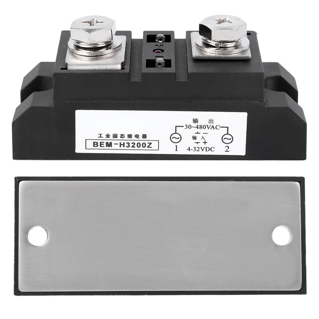 Industrial Solid State Relay, 200A Solid State Relay DC Control AC Industrial Grade Electrical Equipment