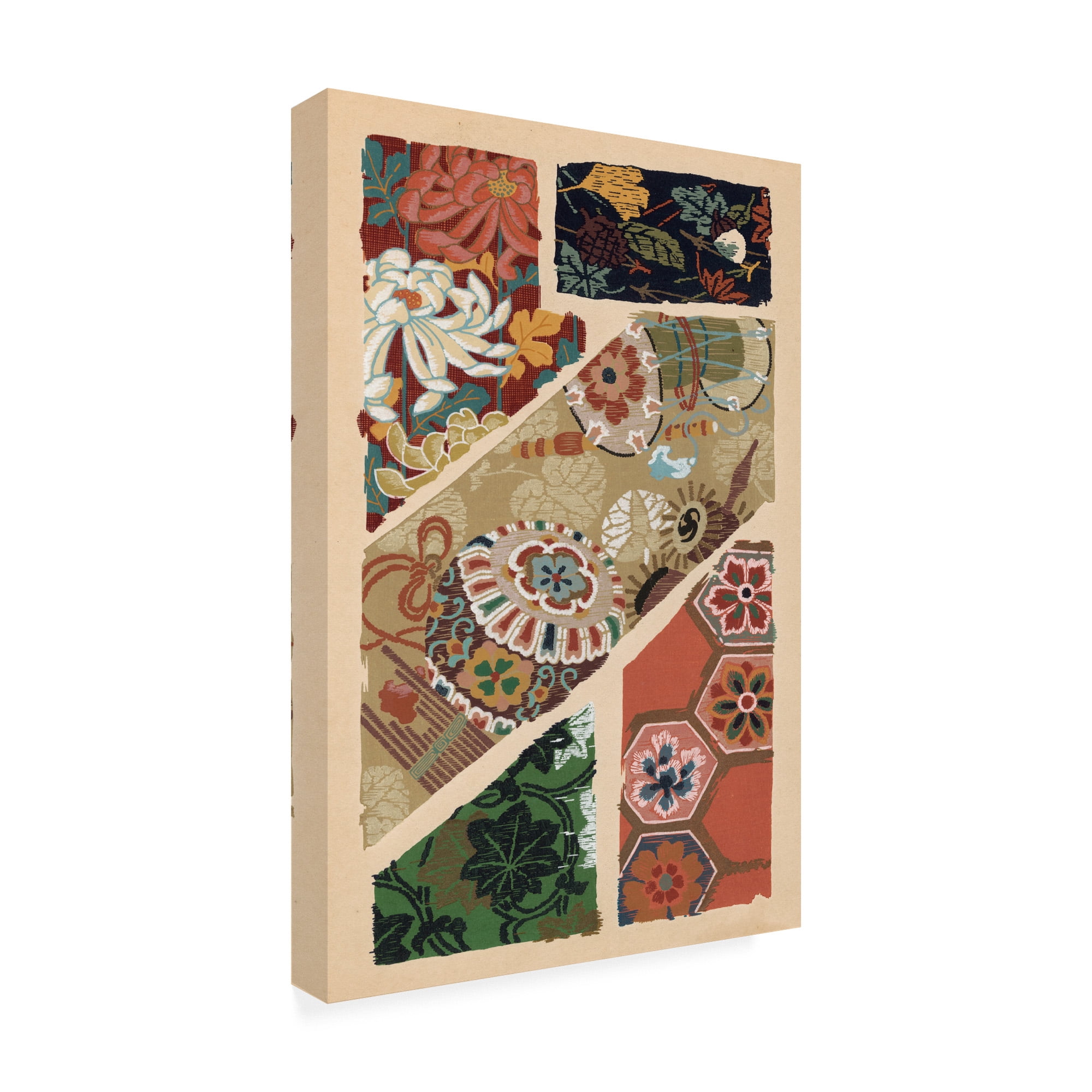 Trademark Fine Art 'Japanese Textile Design V' Canvas Art by Ema Seizan