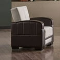 thumbnail image 2 of Ottomanson Convertible Accent Chair Chenille Modern Sleeper Armchair with Storage, Cream, 2 of 7