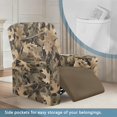thumbnail image 3 of HELLHERO Fall Leaves Recliner Chair Covers for Single Seat Sofa Lounger, Brushed Non Slip Recliner Slipcover for Hotel Living Room Single Reclining Chair, 3 of 8