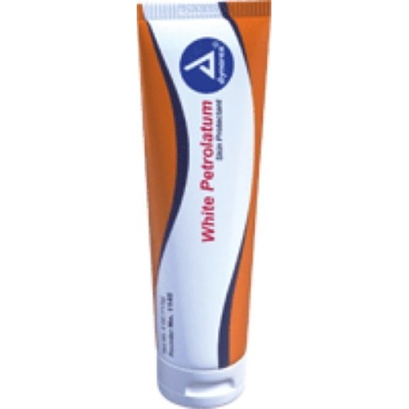 dynarex white petrolatum, 4oz tube, flip top cap (tube of 4 ounces)