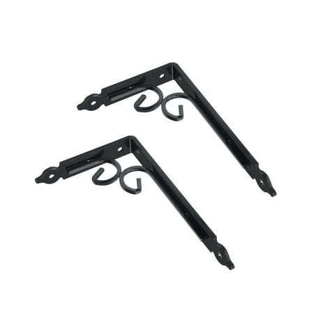 

2pcs Wall Mounted Shelf Bracket Wall Shelf Holder Support Bracket For Shelf