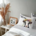 thumbnail image 7 of Waterproof Throw Pillow Covers Set of 2, 20x12 Inch Cow Flower Decorative Pillowcases Outdoor Pillow Slip Cushion Covers Set for Couch Tent Cute Farm Animal Pastoral Pastel Blooms, 7 of 7
