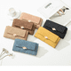 thumbnail image 4 of Cartera con hebilla de hoja esmerilada, capacidad de cartera, cartera de color, cartera de hoja, 4 of 5