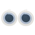thumbnail image 1 of 2Pcs Manteles Individuales Redondos Trenzados, 9.4" Manteles Tejidos para Mesa de Cocina con Gancho para Decoración de Granja (Azul), 1 of 7