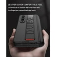 thumbnail image 5 of case for Samsung Z Fold 4 Case with Finger Strap, Galaxy Z Fold 4 Case with Hinge Protection Built in S Pen Holder & Screen Protector Handheld Design Phone Case Fit Galaxy Z Fold4, Gentleman Black, 5 of 10