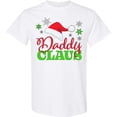 thumbnail image 3 of Inktastic Daddy Claus with Christmas Santa Hat and Snowflakes T-Shirt, 3 of 5