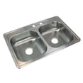 thumbnail image 6 of Transolid 33'' L x 22'' W Double Basin Drop-in Kitchen Sink, 6 of 6