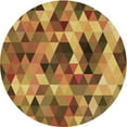 thumbnail image 1 of Ahgly Company Machine Washable Indoor Round Transitional Saddle Brown Area Rugs, 8' Round, 1 of 7