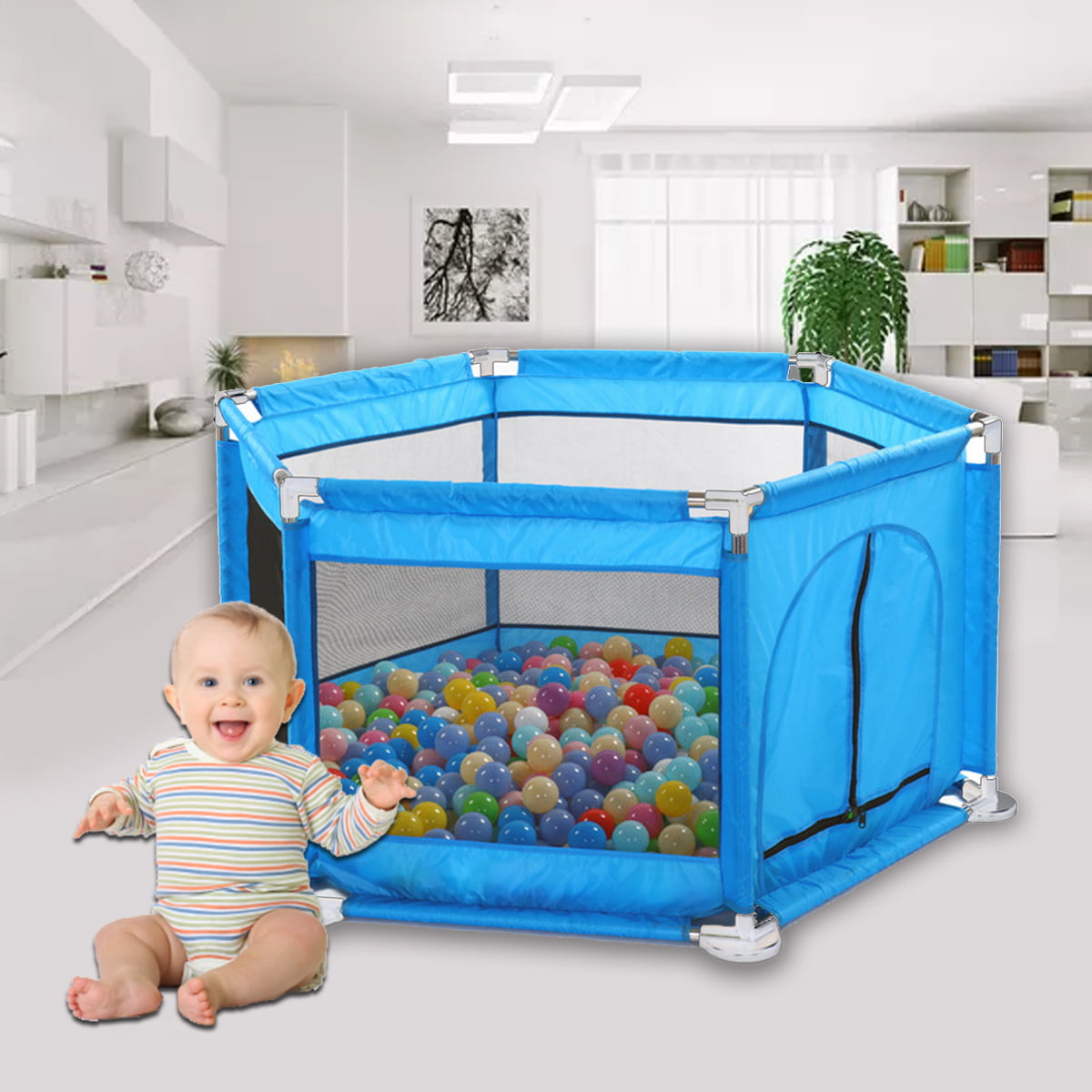 Toddler Indoor Safety Play Tent Baby Kid Portable Folding Playpen Game House New 
