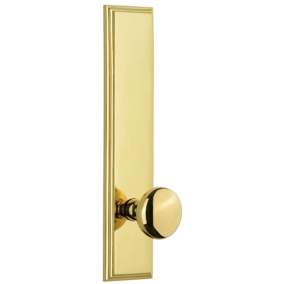 Grandeur Carfav_Tp_Prv_238_Lh Carre Solid Brass Tall Plate Rose Left Handed Privacy Door