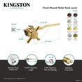 thumbnail image 4 of Kingston Brass KTDX1 Concord Front Mount Toilet Tank Lever, Left/Right Installation in Polished Chrome, 4 of 5