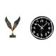 thumbnail image 1 of Estatua de para el hogar, estatua hecha a mano de resina, reloj de pared decorativo, reloj silencioso, acrílico, arte abstracto moderno, adecuado, 1 of 8