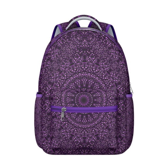 Mantra Bohemian Chic Backpack - Lightweight & Spacious School Bag for Work & Travel, Stylish Laptop Backpack with Organizer, Perfect Gift for Back to School
